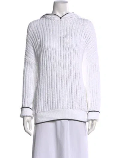 Pre-owned Brunello Cucinelli Crew Neck Sweater W/ Tags In White