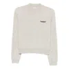 Brunello Cucinelli Cashmere Crewneck Sweater Pocket Detail In Nude