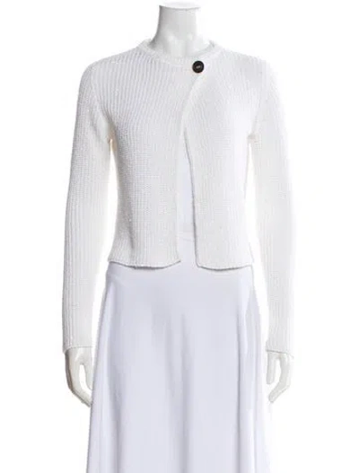Pre-owned Brunello Cucinelli Crew Neck Sweater In White