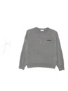 Brunello Cucinelli Crew Neck Sweater With Details In Gray