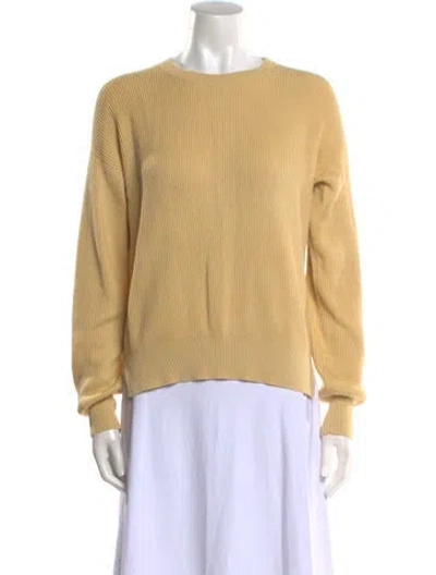 Pre-owned Brunello Cucinelli Crew Neck Sweater In Yellow