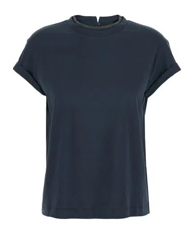 BRUNELLO CUCINELLI BRUNELLO CUCINELLI SHORT SLEEVED CREWNECK T-SHIRT
