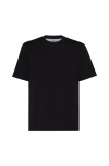 Brunello Cucinelli Double Layer Crewneck T-shirt Featuring Elegant Piping
