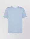 Brunello Cucinelli Cotton Jersey Crew Neck T-shirt With Faux-layering
