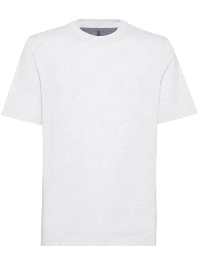 Brunello Cucinelli Crew-neck T-shirt In White