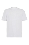 Brunello Cucinelli Crew-neck T-shirt In Pearl