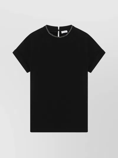 BRUNELLO CUCINELLI CREW NECK T SHIRT PENDANT