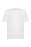Brunello Cucinelli Cotton Jersey Crew Neck T-shirt With Faux-layering Clothing In White