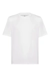 Brunello Cucinelli White Cotton Faux Layering T-shirt In White