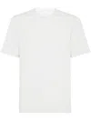 Brunello Cucinelli Solid Crewneck T-shirt In Gray