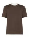 Brunello Cucinelli Men's Knitted T-shirt In White