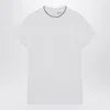 Brunello Cucinelli Cotton Crewneck Short Sleeve T-shirt In White