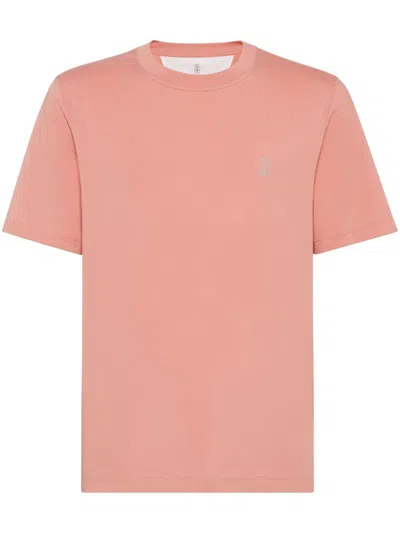 BRUNELLO CUCINELLI JERSEY T-SHIRT WITH LOGO