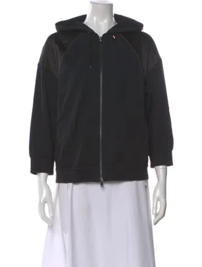 Pre-owned Brunello Cucinelli Crew Neck Three-quarter Sleeve Hoodie In Gray