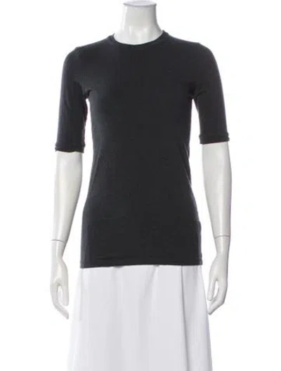 Pre-owned Brunello Cucinelli Crew Neck Three-quarter Sleeve T-shirt In Grey