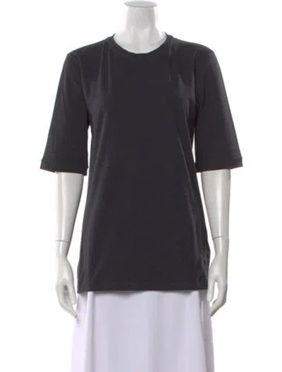 Pre-owned Brunello Cucinelli Crew Neck Three-quarter Sleeve T-shirt W/ Tags In Gray
