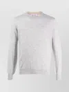 Brunello Cucinelli Crew Neck Wool Sweater With Cashmere Blend In White