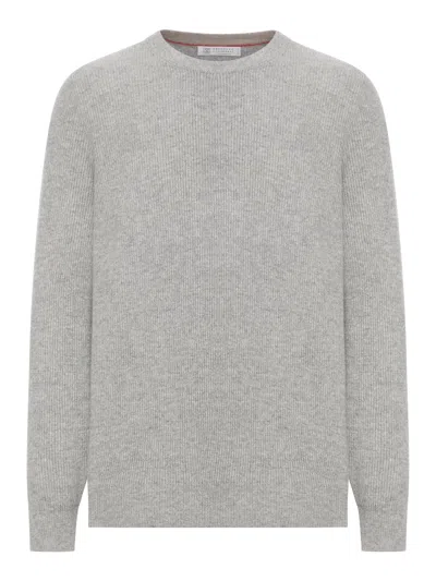 BRUNELLO CUCINELLI CREWNECK CASHMERE SWEATER