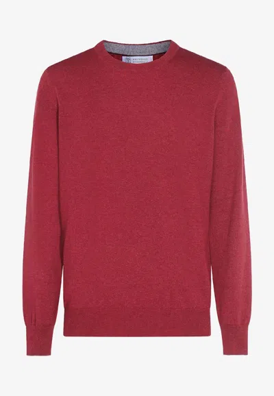 BRUNELLO CUCINELLI CREWNECK CASHMERE SWEATER