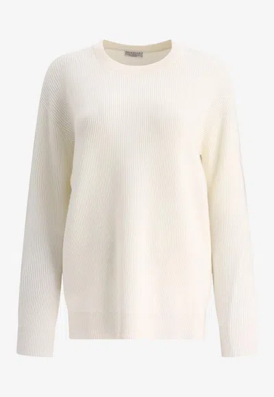 BRUNELLO CUCINELLI CREWNECK CASHMERE SWEATER