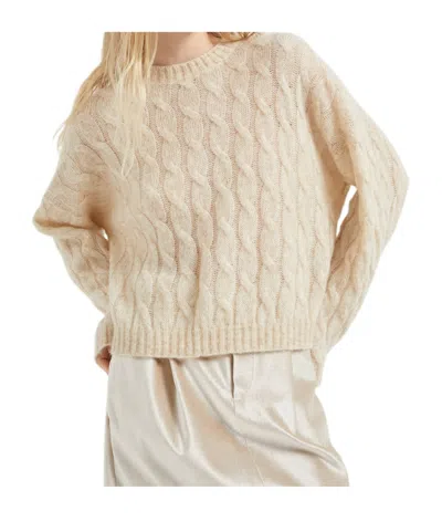 Brunello Cucinelli Crewneck Knitted Sweater In Nude