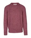 Brunello Cucinelli Versatile Ribbed Crew Neck Knit In Red
