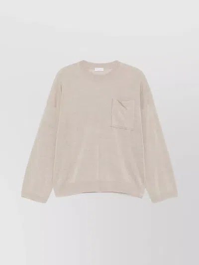 BRUNELLO CUCINELLI CREWNECK KNITWEAR POCKET DETAIL