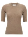 Brunello Cucinelli Crewneck Ribbed-knit Jumper In Neutral