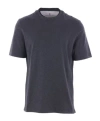 Brunello Cucinelli Crewneck Short-sleeved T-shirt In Black