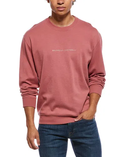 Brunello Cucinelli Crewneck Sweatshirt In Animal Print
