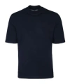 Brunello Cucinelli Men Regular Fit Cotton T-shirt In Blue