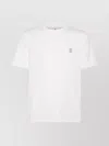 Brunello Cucinelli Crewneck T-shirt With Straight Hem And Soft Fabric In White