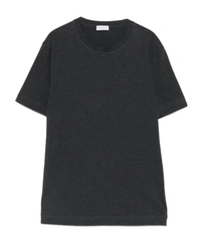 Brunello Cucinelli Crew-neck T-shirt In Gray