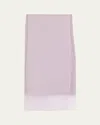 Brunello Cucinelli Crispy Cotton Midi Sarong Skirt In Purple Ash