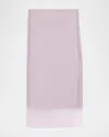 Brunello Cucinelli Crispy Cotton Midi Sarong Skirt In Purple Ash