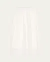 BRUNELLO CUCINELLI CRISPY SILK CHIFFON PLEATED MIDI SKIRT