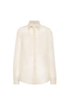 Brunello Cucinelli Crispy Silk Shirt In Multi