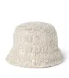 Brunello Cucinelli Croc-embroidered Bucket Hat In Neutral