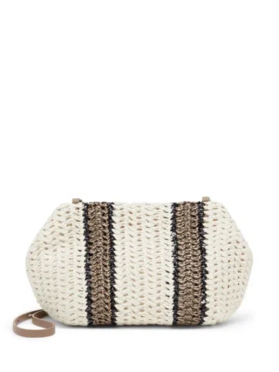 Brunello Cucinelli Crochet Bag In Brown