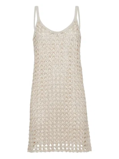 Brunello Cucinelli Crochet-knit Dress