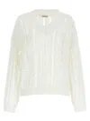 Brunello Cucinelli Crochet Sweater Sweaters And Cardigans In White