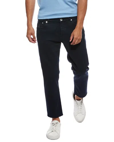 Brunello Cucinelli Crop Jean In Navy