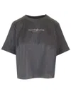 Brunello Cucinelli Cropped Touched By Nature T-shirt In Grey