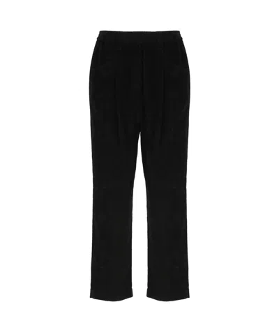 Brunello Cucinelli Cropped Baggy Trousers In Black
