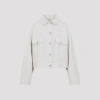 Brunello Cucinelli Short Bull Jacket Adjustable Hem In White