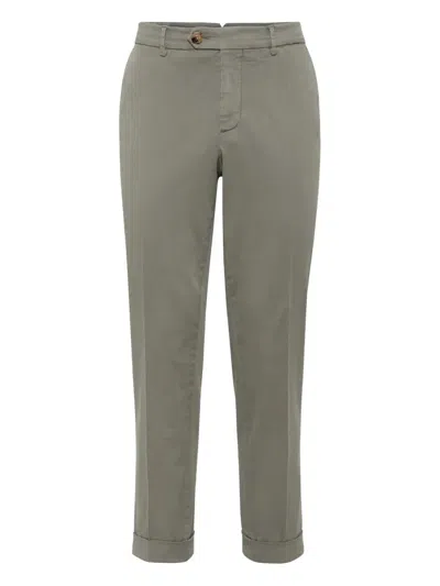 BRUNELLO CUCINELLI CROPPED CHINO TROUSERS