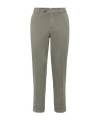 Brunello Cucinelli Pima Cotton Comfort Gabardine Italian Trousers In Gray