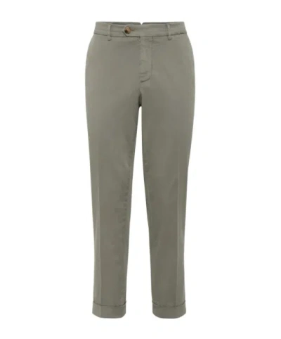 BRUNELLO CUCINELLI CROPPED CHINO TROUSERS