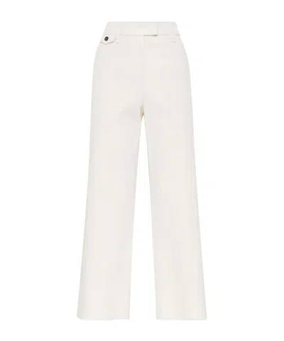 Brunello Cucinelli Cropped Chino Trousers In White