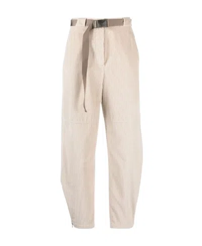 Brunello Cucinelli Cropped Corduroy Trousers In Brown